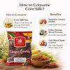 Kunjika Jadibooti Corn Silk | Corn Silk Hair | Maize Hair | Makai Hair for Natural Health Care- 100 gm