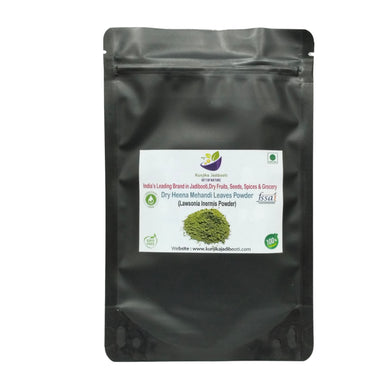 Kunjika Jadibooti Mehandi Leaves Powder | Henna Mehandi Leaves | Whole Natural Pure Henna Leaves Powder - 100 gm