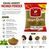 Kunjika Jadibooti Mehandi Leaves Powder | Henna Mehandi Leaves | Whole Natural Pure Henna Leaves Powder - 100 gm