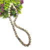 Dalmatian Jasper Crystal Round Beads Necklace 15 Inches 8mm Beads Semi precious Mala