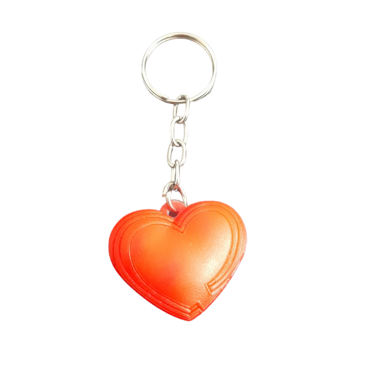 Heart 3D Silicone Rubber Keychain Soft