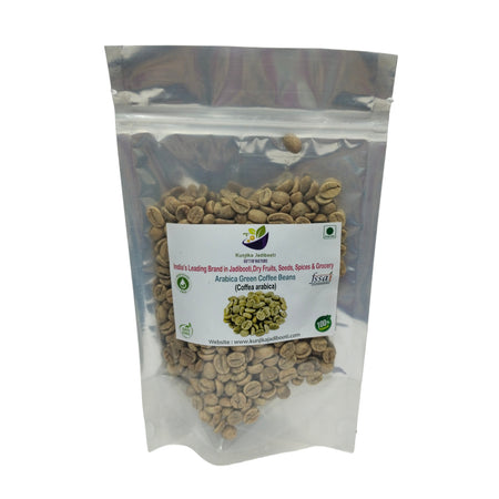 Kunjika Jadibooti Green Coffee Beans | Natural Immunity Booster and Weight Management Partner - 100 gm