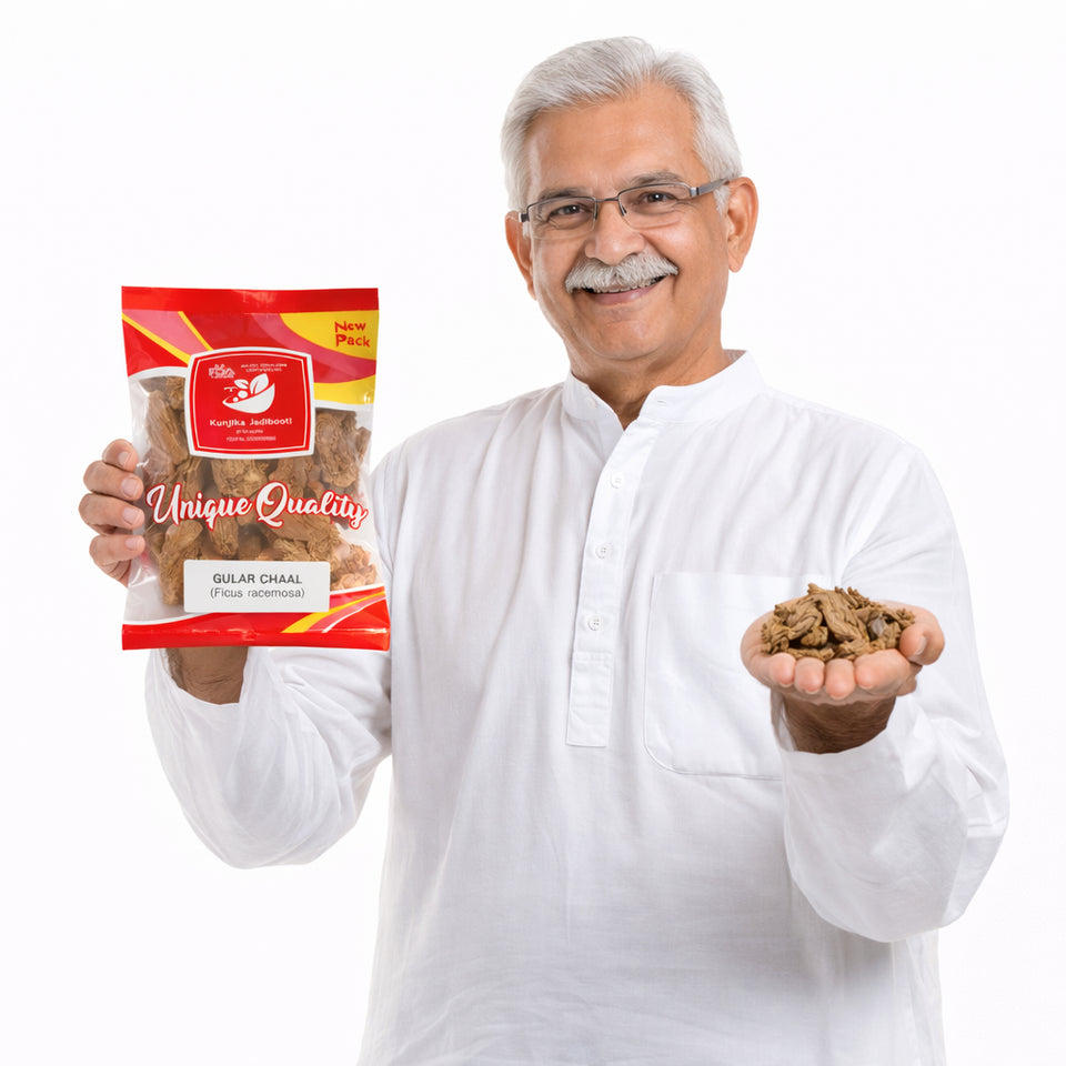 Kunjika Jadibooti Gular Bark - Gular Chhal - Gular Chaal - Gular Chal - Ficus racemosa - 100 gm