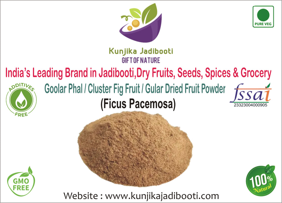 Kunjika Jadibooti Gular Phal Powder- Goolar fal - ficus glomerata Powder - 100 gm