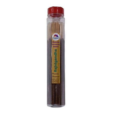 Pujahaat Premium Scented Incense Stick Masala Agarbatti | No Charcoal Incense Sticks, 100% Herbal Fragrance Agarbatti, 0% Sulphates - Rajnigandha Fragrance