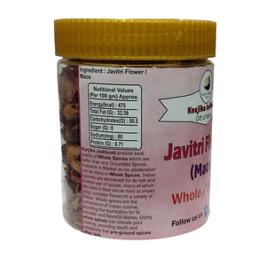 Kunjika Jadibooti Javitri Spice Whole, Kerala Mace, Mace Whole, Javetri Flower, Sabut Javitri, Jaypatri | Indian Spices & Masala - 100 gm