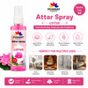 Lotus | Kamal Attar Spray by Pujahaat | 100ml Non Alcoholic Spray | Religious Mist | Air Freshener, Room Mist, Fabric & Linen Spray | Perfect for Prayers Rooms, Living Room, sofas, curtains, car