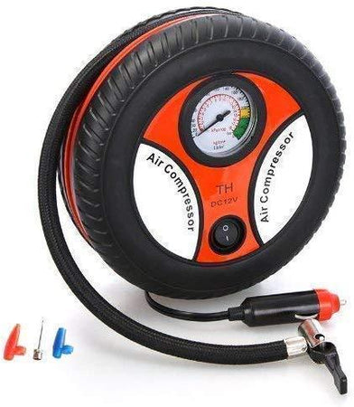 Portable Electric Mini DC 12V Air Compressor Pump for Car & Bike Tyre Tire Inflator Pump for Car and Bike Tyre Tire Inflator - halfrate.in