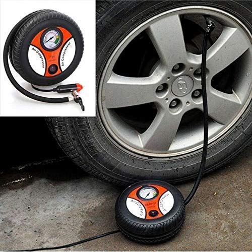 Portable Electric Mini DC 12V Air Compressor Pump for Car & Bike Tyre Tire Inflator Pump for Car and Bike Tyre Tire Inflator - halfrate.in