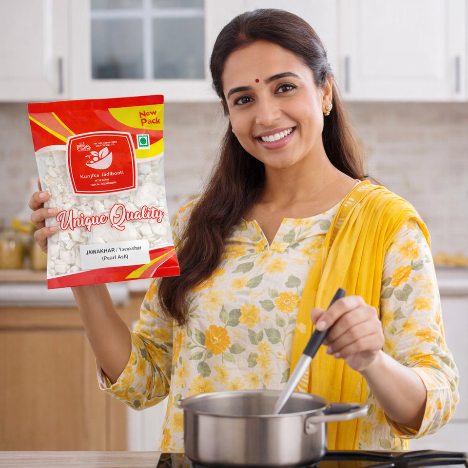 Kunjika Jadibooti Jawakhar | Pearl Ash | Namak Papdi - 100 gm