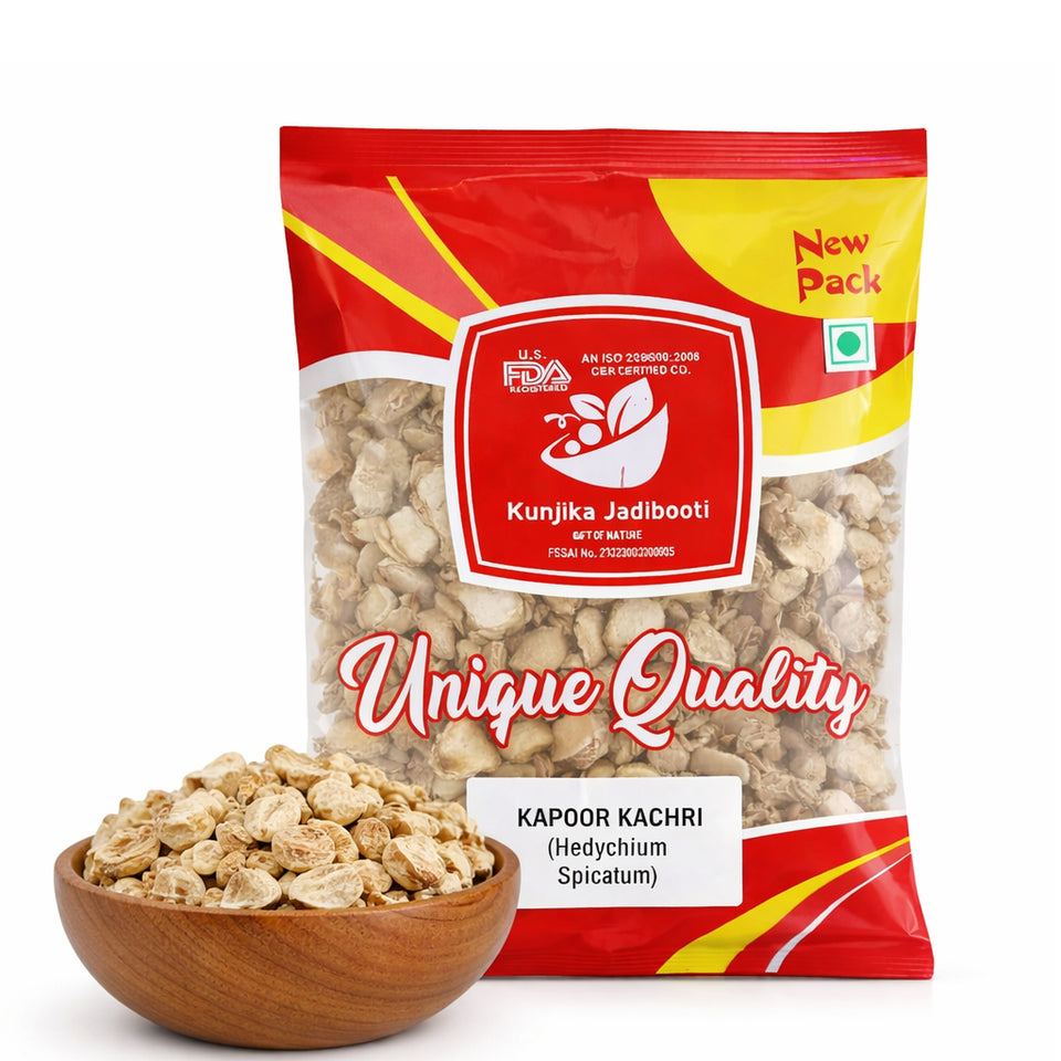 Kunjika Jadibooti  Kapoor Kachri - Kapur Kachri - kachli - Ginger Lily - karchuralu - Hedychium Spicatum - Ekangi - Spiked Gingen Lily  - 100 gm