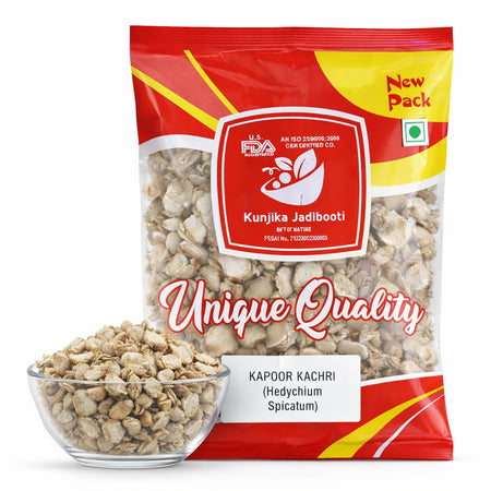 Kunjika Jadibooti  Kapoor Kachri - Kapur Kachri - kachli - Ginger Lily - karchuralu - Hedychium Spicatum - Ekangi - Spiked Gingen Lily  - 100 gm