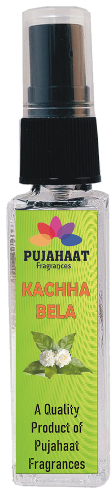 Pujahaat Mayur Raj, Lotus, Kachha Bela, Attar Phool Set of 4 Perfume Attar Spray 8ml | itra/ittar Perfume | For Pooja/Personal Use