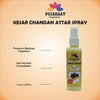 Kesar Chandan | Saffron Sandalwood Attar Spray by Pujahaat | 100ml Non Alcoholic Spray | Religious Mist | Air Freshener, Room Mist, Fabric & Linen Spray | Perfect for Prayers Rooms, Living Room, sofas, curtains, car