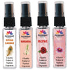Pujahaat Shyam Darbar, Rose, Lotus, Rajnigandha Set of 4 Perfume Attar Spray 8ml | itra/ittar Perfume | For Pooja/Personal Use