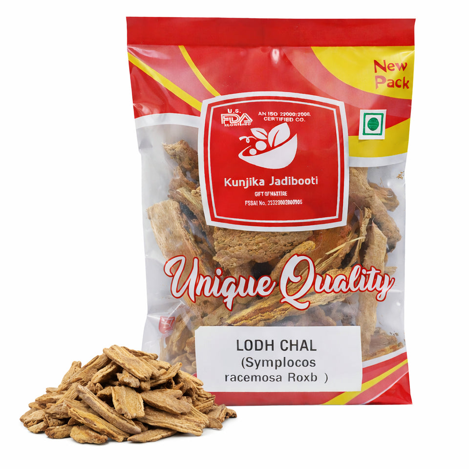 Kunjika Jadibooti Lodhra Bark | Lodhra Chhal | Lodh Pathani | Symplocos Racemosa Bark | Pathani Lodh - 100 gm