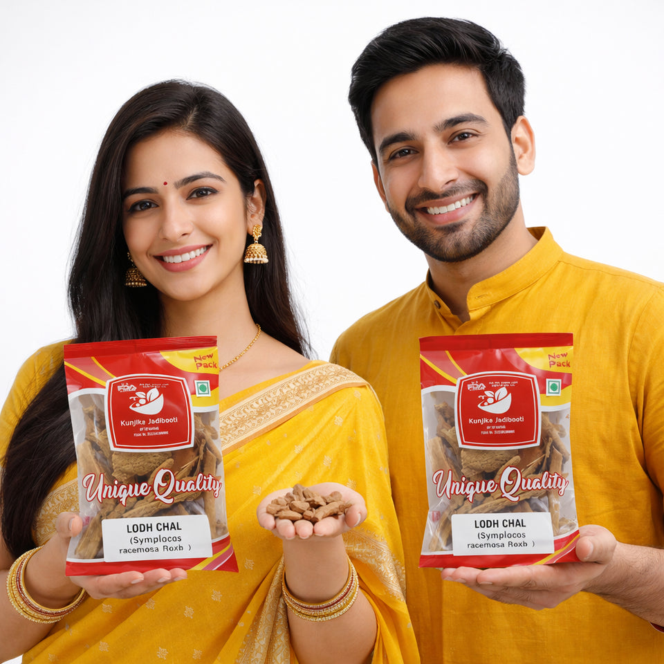 Kunjika Jadibooti Lodhra Bark | Lodhra Chhal | Lodh Pathani | Symplocos Racemosa Bark | Pathani Lodh - 100 gm
