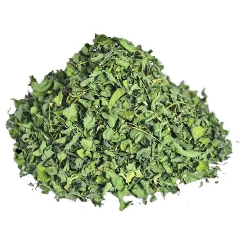 Kunjika Jadibooti Indigo Leaves | For Natural Hair Colour, Smooth & Shiny Hair | Fresh Dry Raw Herbs, Ayurvedic Jadibooti - 100 gm