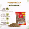 Kunjika Jadibooti Indigo Leaves | For Natural Hair Colour, Smooth & Shiny Hair | Fresh Dry Raw Herbs, Ayurvedic Jadibooti - 100 gm