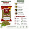 Kunjika Jadibooti Indigo Leaves Powder | For Natural Hair Colour, Smooth & Shiny Hair | Fresh Dry Raw Herbs, Ayurvedic Jadibooti Powder - 100 gm