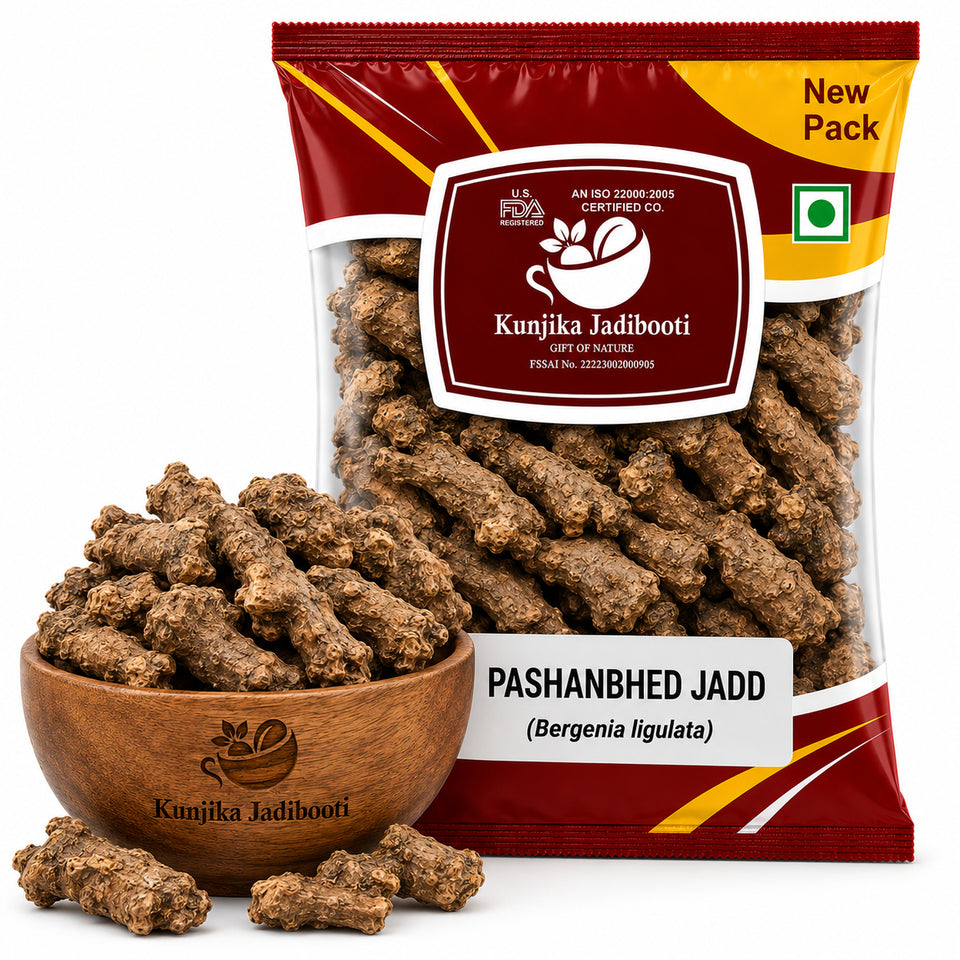 Kunjika Jadibooti Pashanved, Pashanbhed | Bergenia ligulata - 100 gm