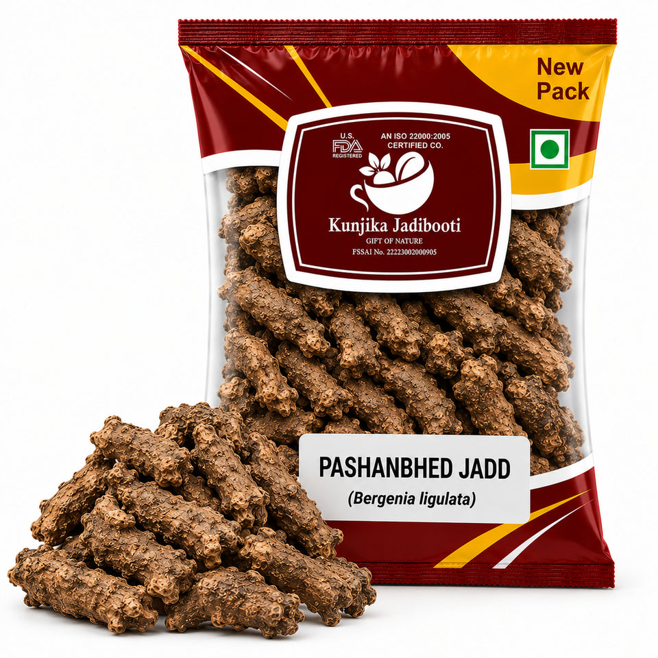 Kunjika Jadibooti Pashanved, Pashanbhed | Bergenia ligulata - 100 gm