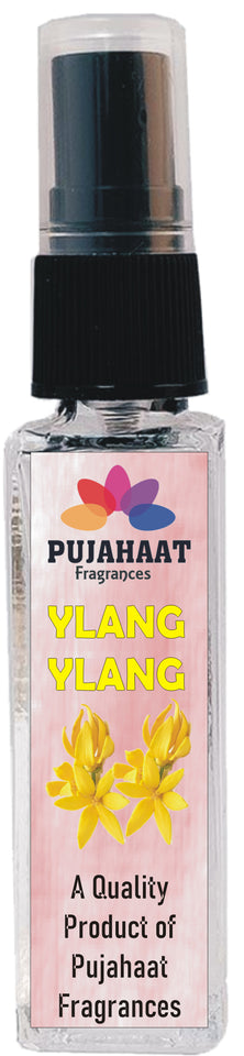 Pujahaat Set of 4 Perfume Attar Spray 8ml | itra/ittar Perfume | For Pooja/Personal Use Evil Eye, Fruit Punch, Khus, Ylang Ylang