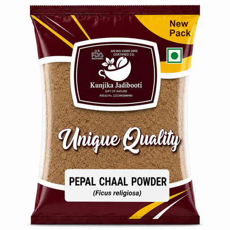 Kunjika Jadibooti Pipal Chaal Powder - Peepal Bark - Pipal Chhal - Ficus religiosa Powder - 100 gm