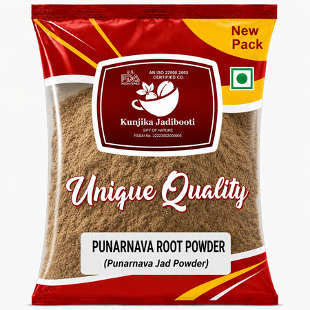 Kunjika Jadibooti Punarnava Powder - Punarnava Root - Sathi Jadd - Boerhaavia Diffusa Root - Spreading Hogweed Powder - 100 gm
