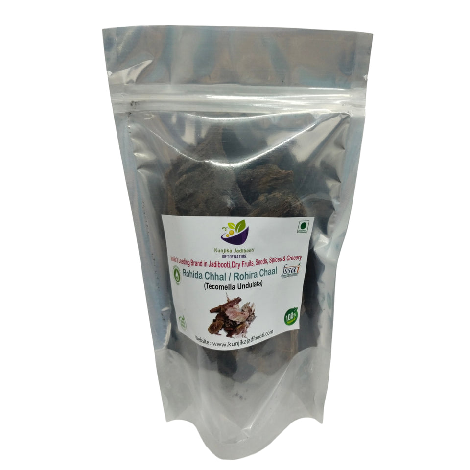 Kunjika Jadibooti Rohida Chhal-Rohira Chaal-Raw Herbs-Rohitak Chal-Single Herbs-Jadi Buti - 100 gm