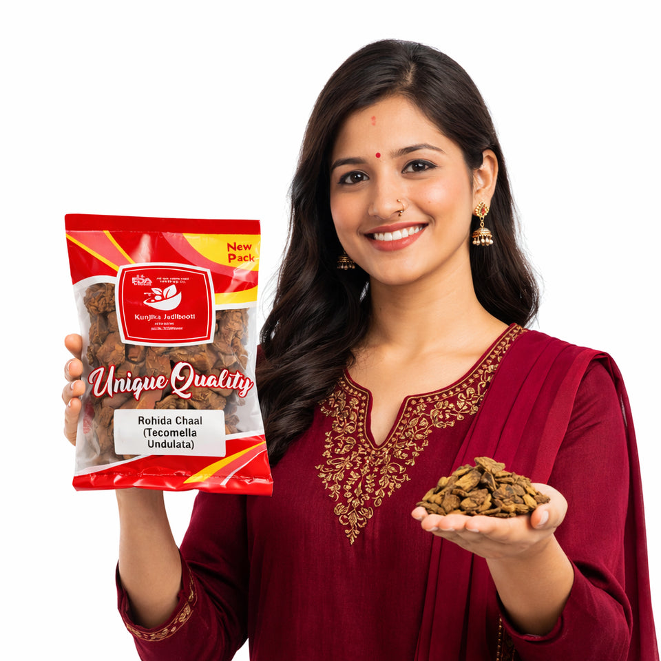 Kunjika Jadibooti Rohida Chhal-Rohira Chaal-Raw Herbs-Rohitak Chal-Single Herbs-Jadi Buti - 100 gm