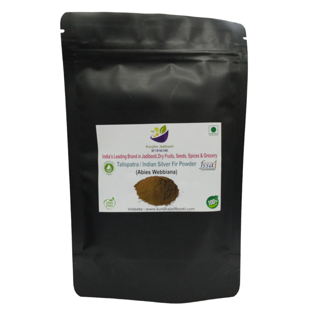 Kunjika Jadibooti Talispatra Powder - Talish Patra - Tallis Patra - Indian Silver Fir - Abies Webbiana Powder - 100 gm