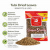 Kunjika Jadibooti Dried Tulsi Leaves | Holy Basil (Ocimum tenuiflorum) tulasi | Indian Basil - 100 gm