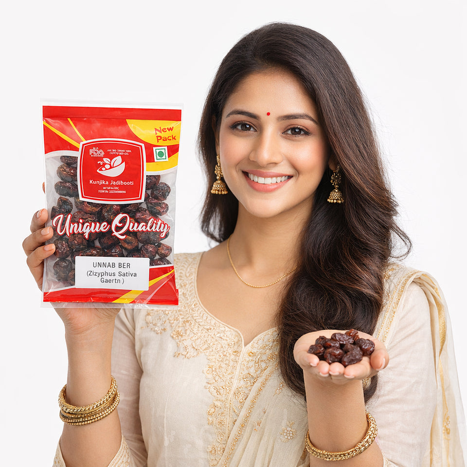 Kunjika Jadibooti Unnab Ber - Ber Red dry herb - bair - 100 gm