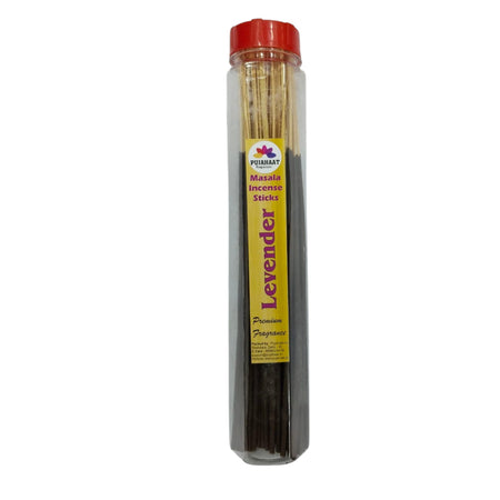 Pujahaat Premium Scented Incense Stick Masala Agarbatti | No Charcoal Incense Sticks, 100% Herbal Fragrance Agarbatti, 0% Sulphates - Levender Fragrance