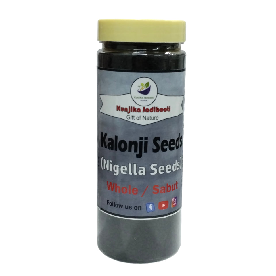 Kunjika Jadibooti Whole Raw  Nigella Seeds - Kalonji seeds | Raw Seeds | Indian Spices & Masala- 200 gm