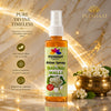 Madurai Malli Attar Spray by Pujahaat | 100 ml Non Alcoholic Spray | Religious Mist | Air Freshener, Room Mist, Fabric & Linen Spray | Perfect for Prayers Rooms, Living Room, sofas, curtains, car