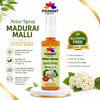 Madurai Malli Attar Spray by Pujahaat | 100 ml Non Alcoholic Spray | Religious Mist | Air Freshener, Room Mist, Fabric & Linen Spray | Perfect for Prayers Rooms, Living Room, sofas, curtains, car