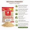 Kunjika Jadibooti Organic Reetha Powder, Kunkudukai powder, Aritha, Ritha, Soapnut, for Hair Growth, Hair wash, Scalp treatment, Skin care 100 gm