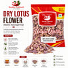 Kunjika Jadibooti Dried Natural Lotus Petal - Nelumbo Nucifera - kamal phool patti - Dry Lotus Flower For Aurvedic Purpose - 100 gm