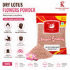 Kunjika Jadibooti Dried Natural Lotus Petal Powder - Nelumbo Nucifera - kamal phool patti - Dry Lotus Flower Powder For Aurvedic Purpose - 100 gm