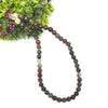 Blood stone Crystal Round Beads Necklace 15 Inches 6 mm Beads Semi precious Mala