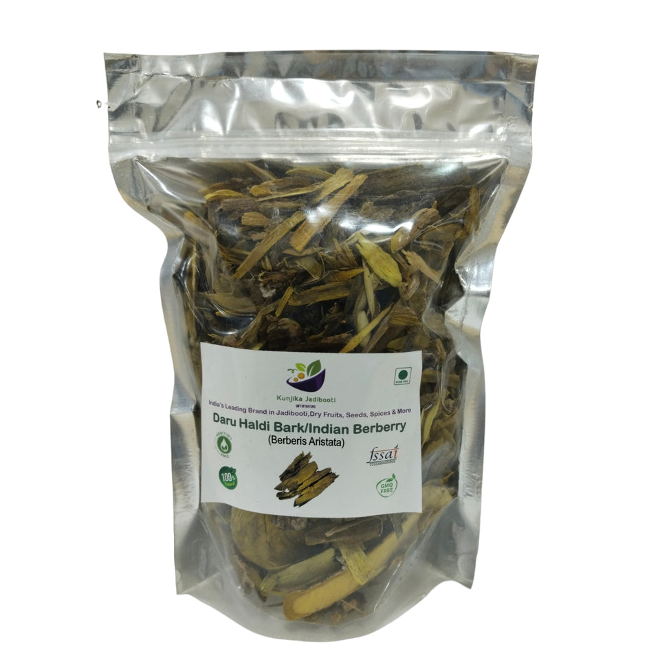 Kunjika Jadibooti Daru Haldi Dried Maramanjal Bark | Daruharidra | Berberis Aristata | Indian Berberry Bark - Whole (100 GM)