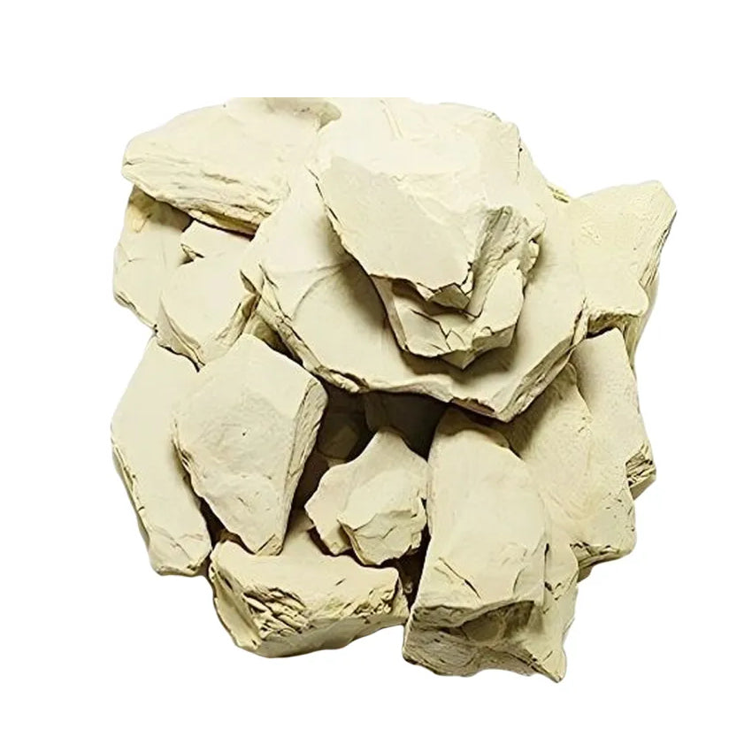 Kunjika Jadibooti Natural Multani Mitti | Stone Form | Fuller's Earth/