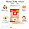 Kunjika Jadibooti Natural Multani Mitti | Powder Form | Fuller's Earth | Calcium Bentonite Clay | for All Skin Type | Face Pack And Hair Pack | Multani Mitti Powder - 100 gm