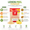 Kunjika Jadibooti Lemon Peel Powder | Citrus Limon | Pure & Natural Lemon Peel Powder for face, Skin Whitening | Face Pack Glowing skin | Face Cleanse - 100 gm
