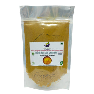 Kunjika Jadibooti Kasturi Haldi Powder For Face Beauty | Amba Haldi Powder | Natural & Pure Amba Haldi Powder || for Skin Whitening | Wild Turmeric Powder - 100 gm