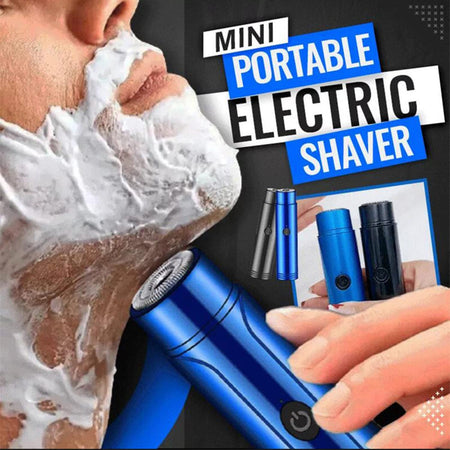Mini Portable Electric Shaver for Men and Women Portable Electric Shaver, Travelling Washable USB Beard Shaver and Trimmer for face, under Arms Painless Shaving Wet and Dry Use and Low-Noise