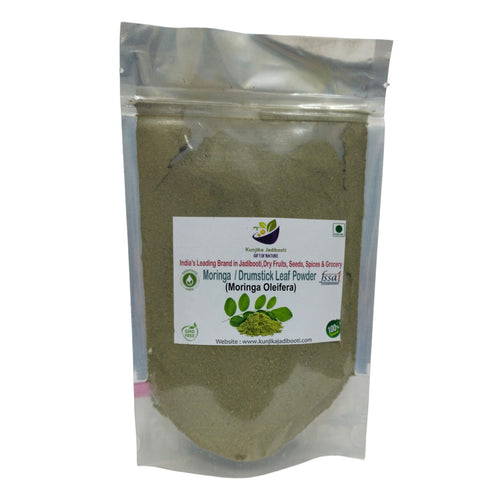 Kunjika Jadibooti Moringa Leaves Powder Edible Grade, Murungai Leaf powder, Munagaku, Muringayila, Moringo, Morigana, Muringa - 100 gm