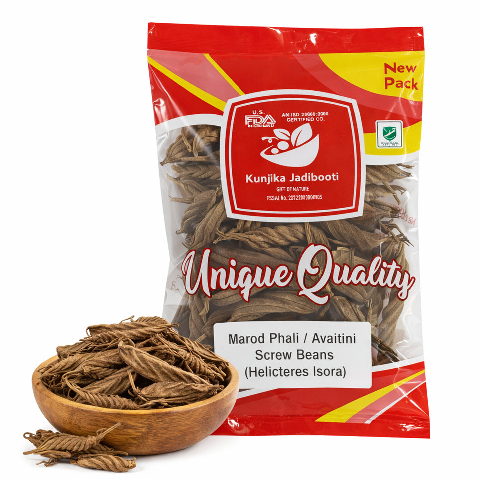 Kunjika Jadibooti Marod Phali - Marori - Helicteres Isora - Avaitini Screw Beans - 100 gm
